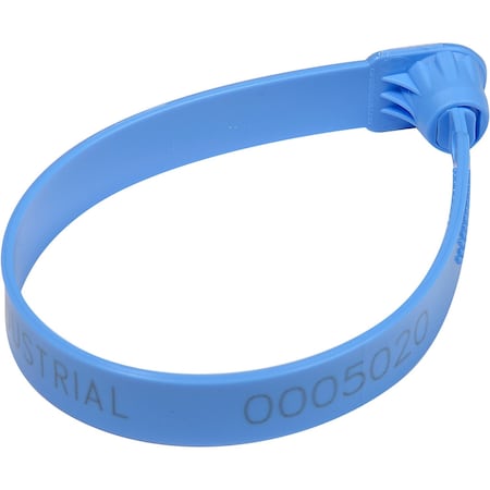 Global Industrial Plastic Truck Seal, 7-1/2L, 60 Lb. Break Strength, Blue, 100PK 670477BL